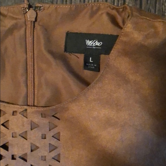 Brown Knee Length Dress - Picture 3 of 4